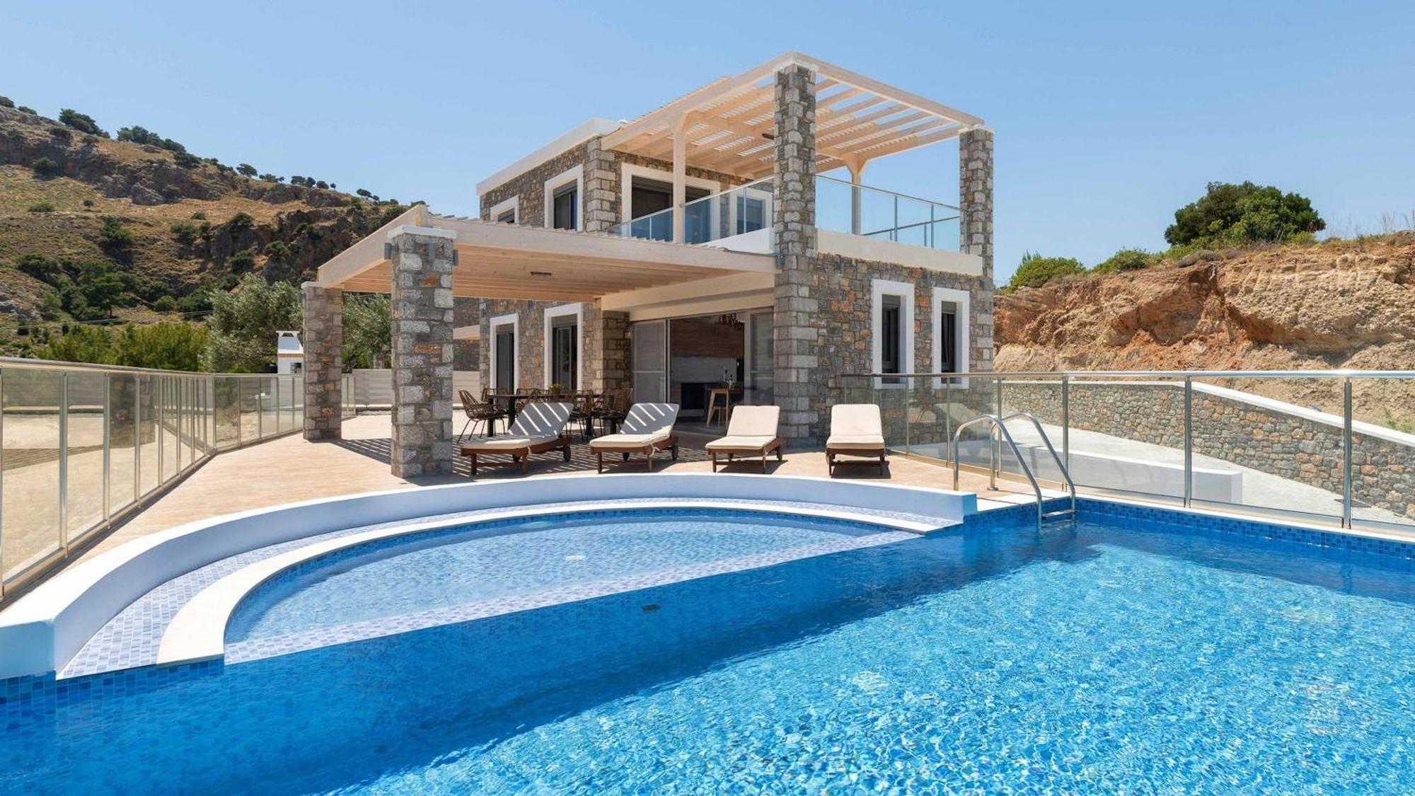 Family Rhodes 4 Bedrooms Summer Memories Private Pool Lindos * Vlicha (Rhodes)